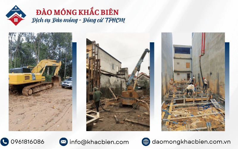 Đào móng nhà TPHCM uy tín, chuyên nghiệp
